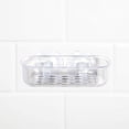 thumbnail image 5 of Handy Housewares Clear Plastic Wall Mount Shower / Bath Soap Bar Holder Dish wth Suction Cups - Clear Blue, 5 of 6