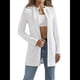 thumbnail image 3 of Chaqueta Elegante de Mujer con Abertura Frontal, Cuello Redondo, Larga, Informal, Elegante, para Exteriores. S, 3 of 8