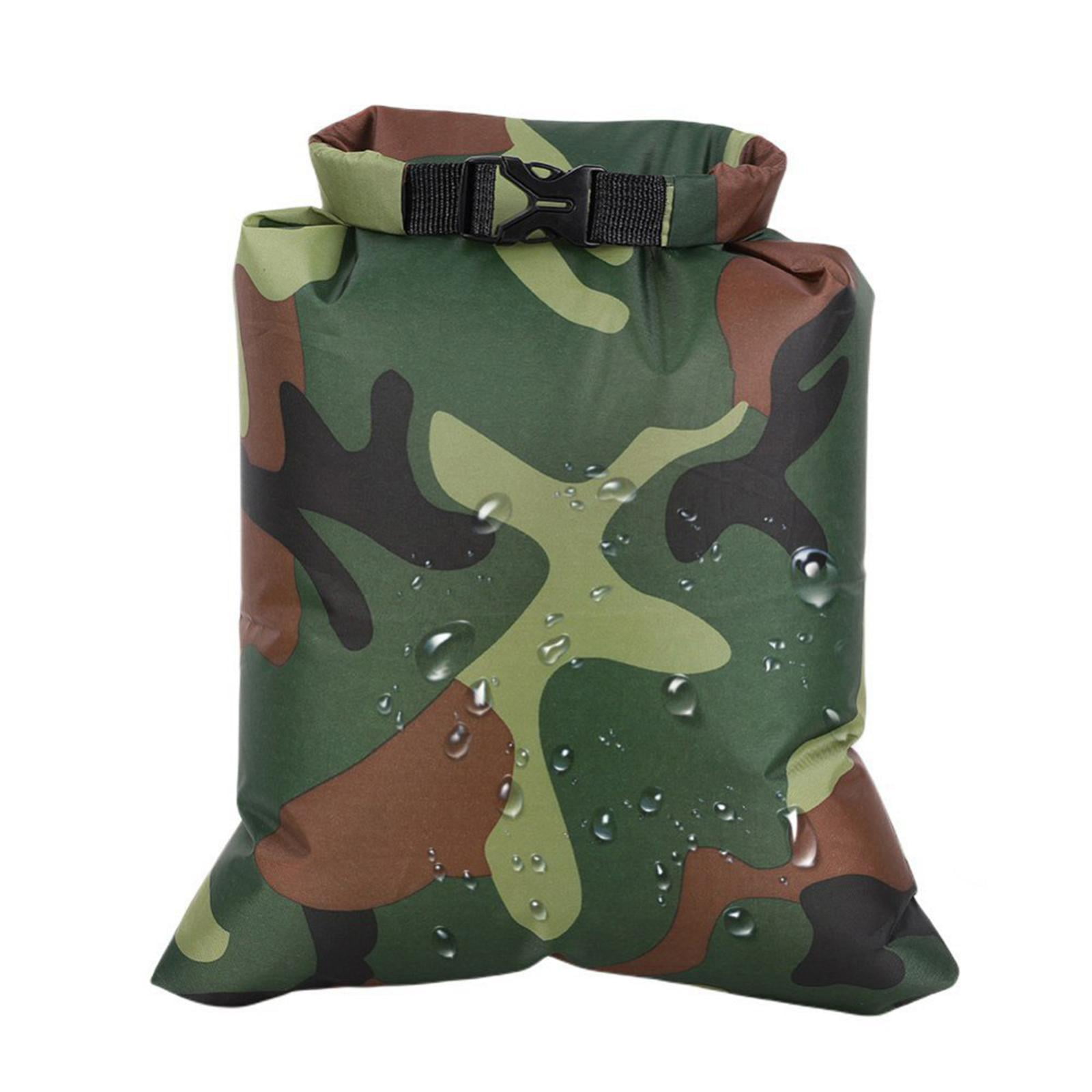 harayaa 6Pcs Waterproof Dry Bag Portable Roll Top for Canoeing Cycling Dark Green