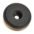 thumbnail image 4 of Unique Bargains D40xH11.35mm patas de plástico base anti-vibración para altavoz amplificador guitarra HiFi dorado 8Pcs, 4 of 5