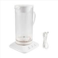 thumbnail image 2 of 1100ML Hydrogen Water Kettle USB Hydrogen Rich Water Generator Kettle Ionized Alkaline Water Electrolysis Pitcher,1 * Hydrogen-rich water bottle 1 * USB power cord 1 * English instruction manual, 2 of 9