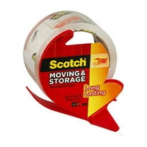 Scotch Storage Packaging Tape , 1.88 in. x 38.2 yd., 1 Dispenser (Pack of 9)