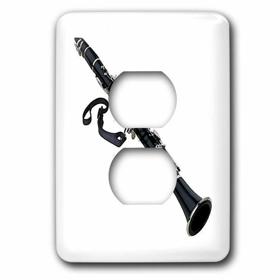 3dRose, Clarinet, 2 plug outlet cover