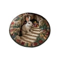 thumbnail image 2 of Weloille Easter Bunny Egg Round Shaggy Rug, Skin Friendly Soft 3D Visual Anti-Slip Washable Fluffy Carpet, Decorative Round Rugs for Living Room Sofa Bedroom Home Decor, 2 of 6