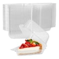 thumbnail image 2 of 100 cajas triangulares para tarta de queso, cajas para porciones de pastel, soportes triangulares para tartas, cajas para pasteles para fiestas y bodas., 2 of 5