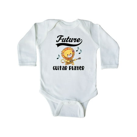 

Inktastic Future Guitar Player Music Gift Gift Baby Boy or Baby Girl Long Sleeve Bodysuit