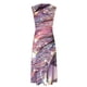 thumbnail image 3 of Vestido Corto de Verano de Moda sin Mangas con Cuello en V Impreso Vestido Casual Grande Del Doblado para Diario, 3 of 5