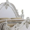 thumbnail image 3 of Benjara Frank King Size Bed, Carved Details, Finial Posts, Classic White Solid Wood, 3 of 5