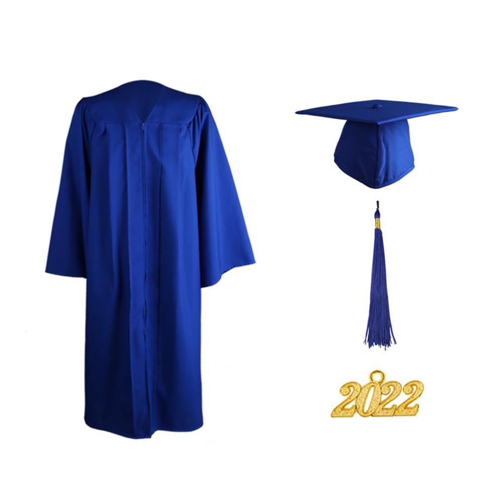 Famure Graduation Gowns for Adults 2022 Matte Graduation Gown Cap ...