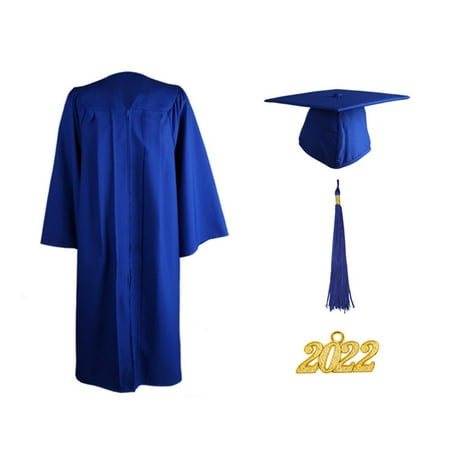 

IMSHIE Graduation Gown Cap Tassel Set 2022 - Unisex Matte Graduation Gown and Cap Tassel 2022 Pendant Graduation Robe for High School College Bachelor