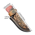 thumbnail image 2 of Slccxzc Universal Cowhide Leather Folding Knife Sheath Vertical Holster for Outdoor Hunting Camping, 2 of 7