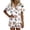 A1-White161, variant on Cartoon Cat Print Sleep Sets For Women Turn-Down Collar Silky Weave Bedroom Sleep Shorts