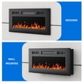 thumbnail image 5 of Dextrus 36 Inches Electric Fireplace, Suitable for Recessed or Wall Mounting, Comes with Remote Control, Adjustable Temperature and Timer, Changeable Flame Color and Brightness, 120V 1500W, Crystal, 5 of 5