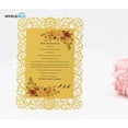 thumbnail image 2 of Tarjetas de menú con diseño de corazón de amor de encaje cortado con láser, papel personalizado con texto, invitación de boda RSVP, gran oferta, 30 unidades por lote, 2 of 4