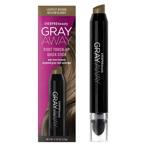 Everpro Gray Away Retouche Racines Collage Rapide Brun Clair/blond Moyen 0.10 Once (3Ml) (2 Pack)
