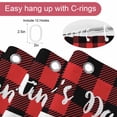 thumbnail image 5 of Happpy Valentine's Day Bathroom Shower Curtains with Hooks, Love Truck with Rose Red Black Plaid Waterproof Fabric Washable Shower Curtain for Home Hotel Bathtub Decor 36x72 Inch, 5 of 9