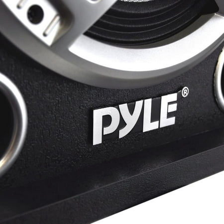 NEW Pyle PSUFM837BT 8" Bluetooth PA USB/SD/FM/AUX Dual Karaoke DJ Speaker System