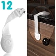 thumbnail image 4 of Kit de 12 cerraduras de seguridad para cajones de bebé - Cerraduras de seguridad para niños: Puertas, gabinetes y ventanas con adhesivo extrafuerte 3M - Protector de gabinete para niños (blanco), 4 of 5