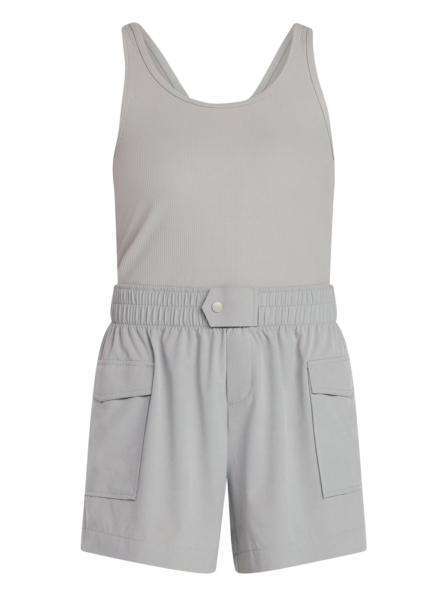 Avia Women's Mixed Media Active Romper, Sizes XS-XXXL