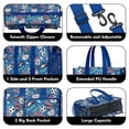 thumbnail image 3 of Teacher Tote Bag,Blue Soccer Elements Pattern Teacher Utility Tote Bag,Large Work Tote Bags for Women with Multiple Pockets,Top Zipper Closure,13.8x10.6x6.7 Inch, 3 of 5