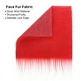 thumbnail image 3 of Unique Bargains Faux Fur Fabric Square, 10x10 Inches Furry Fur Patches Plush Rug Red for Crafts Christmas Decoration Pack of 3, 3 of 5