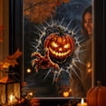 thumbnail image 6 of Halloween Stickers,Halloween Window Clings, Spooky Break Through Window Decals, Removable Witch Pumpkin Ghost Glass Stickers for Home Party Halloween Decor(Orange 30cm), 6 of 7