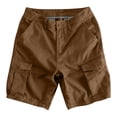 thumbnail image 5 of Fgvctg Mens Shorts Cargo Casual Stretch Waist Cargo Shorts Breathable Relaxed Fit Elastic Waistband Summer Hiking Work Pants Waistband Lightweight Short with Multi Pockets,Coffee,3XL, 5 of 5