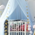thumbnail image 4 of YAOMOBB Kids Bed Canopy Fine Mesh Bed Canopy Crown Decor Star Pendant Princess Room Highlight, 4 of 6