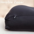 thumbnail image 5 of Cover for Premium Microbead Bed Pillow, Medium Extra Smooth, Silk-like Anti Aging Cover, Cooling Matte Black, 5 of 5