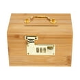 thumbnail image 1 of SHISUYAN Retro Style Wooden Box Iron Material For Gift Giving 1Pcs 5.7x3.7in, 1 of 8