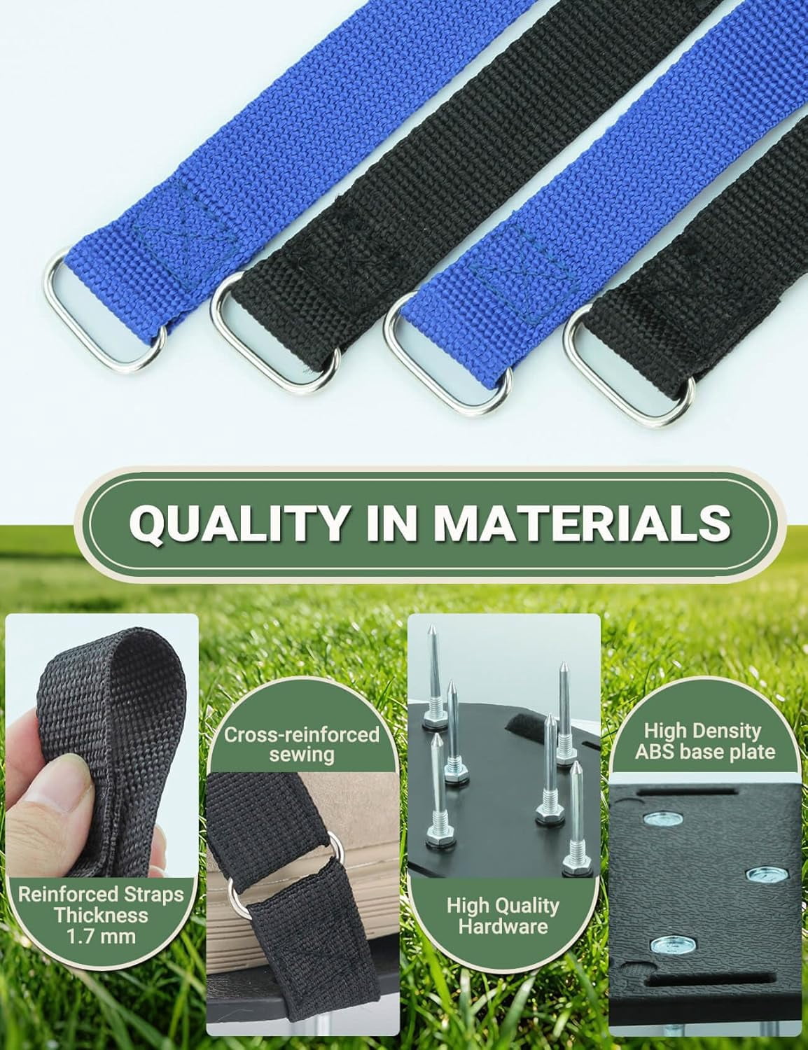 Lawn Aerator Shoes, Grass Aerator shoes with Adjustable Spike, Spiked Aerating Sandals Heavy Duty Lawn soil Aerator Tool for Yard Patio Garden Lawn