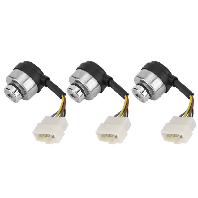 Ignition Switch, Durable With Key Wear- 3Set 6 Wire Gasoline Generator Accessory For Breeding Farms Generators Farming Generators