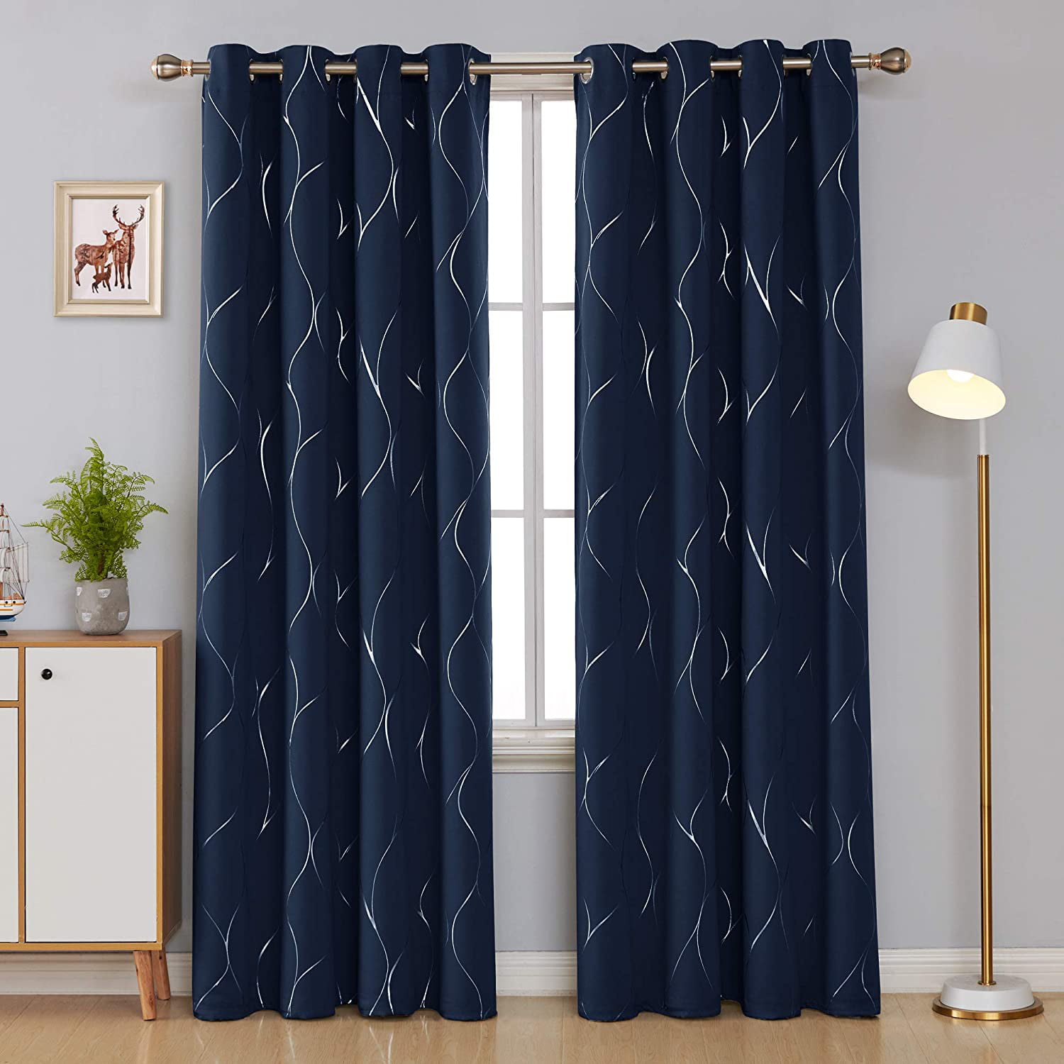 Details about   Printed Moroccan Blackout Curtains for Kids Room Eyelet Thermal Insulated New 