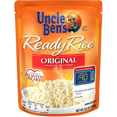 (3 Pack) UNCLE BEN'S Ready Rice: Original, 8.8oz (Best Rice For Diabetics)