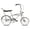 Chrome, variant on Tracer Smart Classic Lowrider Beach Cruiser Bike, 20" Front Wheel, 16" Rear Wheel, Banana Seat, Coaster Brake, Drum Brake, for Teen, Adult, Chrome