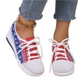 thumbnail image 5 of American Flag Shoes Women's Fashion Sneaker Sports Running Shoes Causal Travel Walking Flat Shoe Breathable, 5 of 8