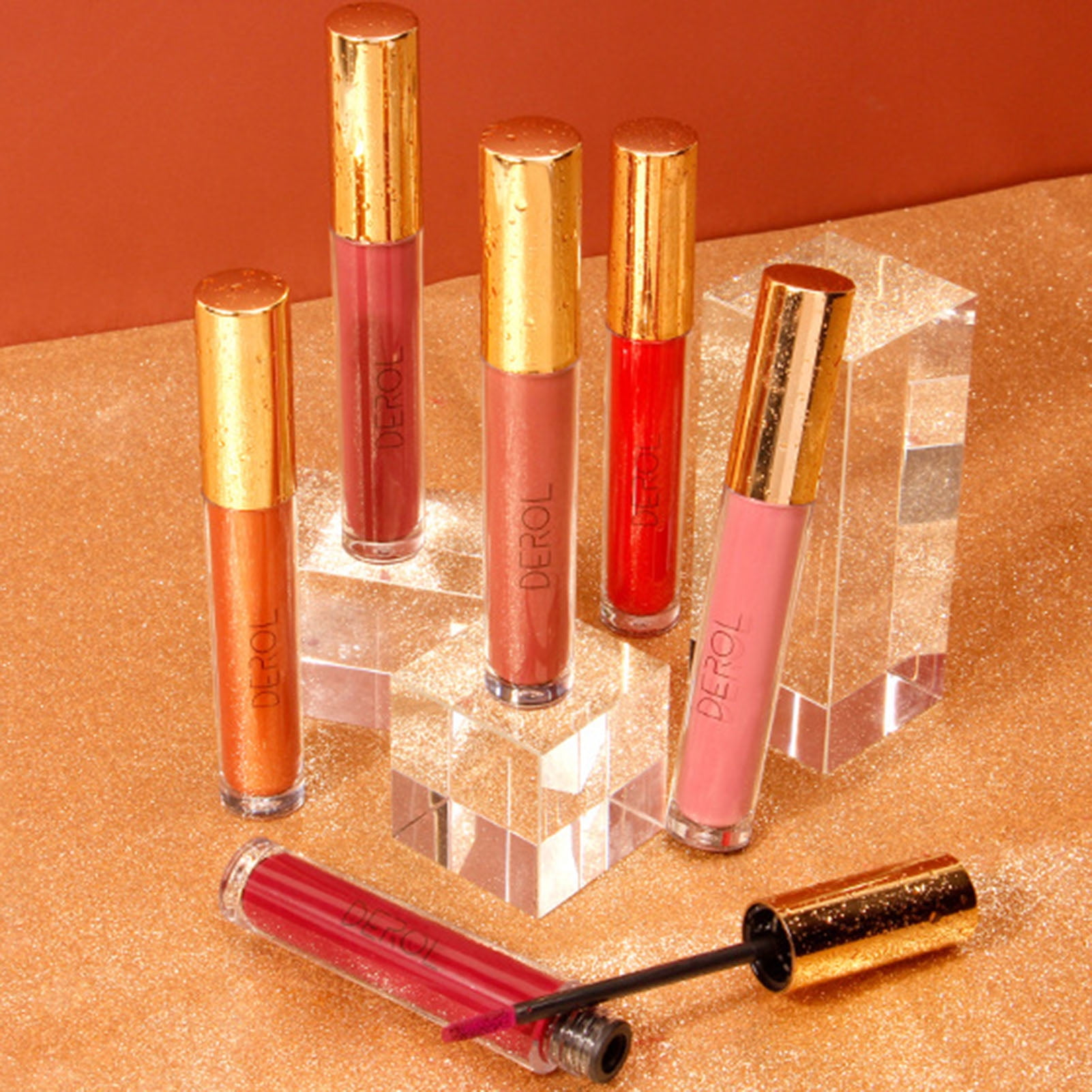 Gwong 5.5ml Lip Gloss NonStick Matte Effect Natural Lip Glaze Long