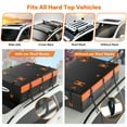 thumbnail image 4 of Nusican Car Roof Bag 100% Waterproof Rooftop Cargo Carrier, 21 Cu Ft Car Luggage Storage Bag,  Includes 8 Reinforced Straps +Anti-Slip Mat+Handbags, Fit for All Vehicle with/Without Rack, 4 of 9