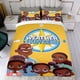 thumbnail image 4 of Cazadores del Clima Conjunto de sábanas temático, trío de piezas, cómodo y amigable con la piel, diseño único, regalo de decoración para el hogar para familiares, amigos y fans, 90 cm * 190 cm, 4 of 6