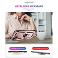 thumbnail image 7 of CASEFIV iPhone 15 Case,Rugged Military Grade Anti-Fall Shockproof Heavy Duty Protective Phone Case with Kickstand Magnetic Ring Stand Full Body Case for Boys Mens,Rose Gold, 7 of 7