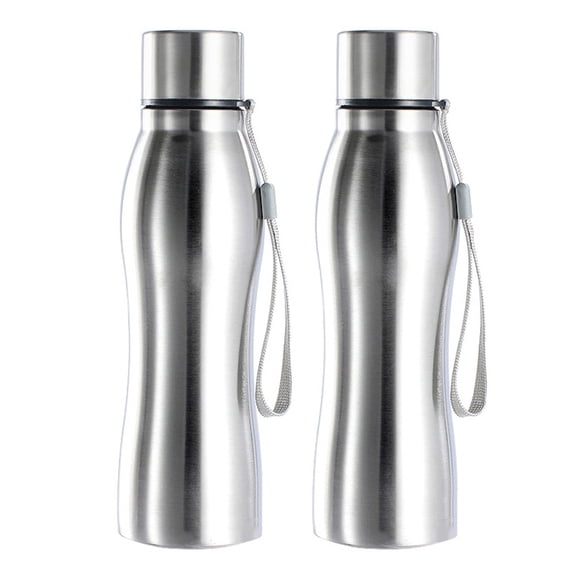 Yamaler 750ml Portable Single Wall Stainless Steel Water Bottle Outdoor Sports Drink Cup