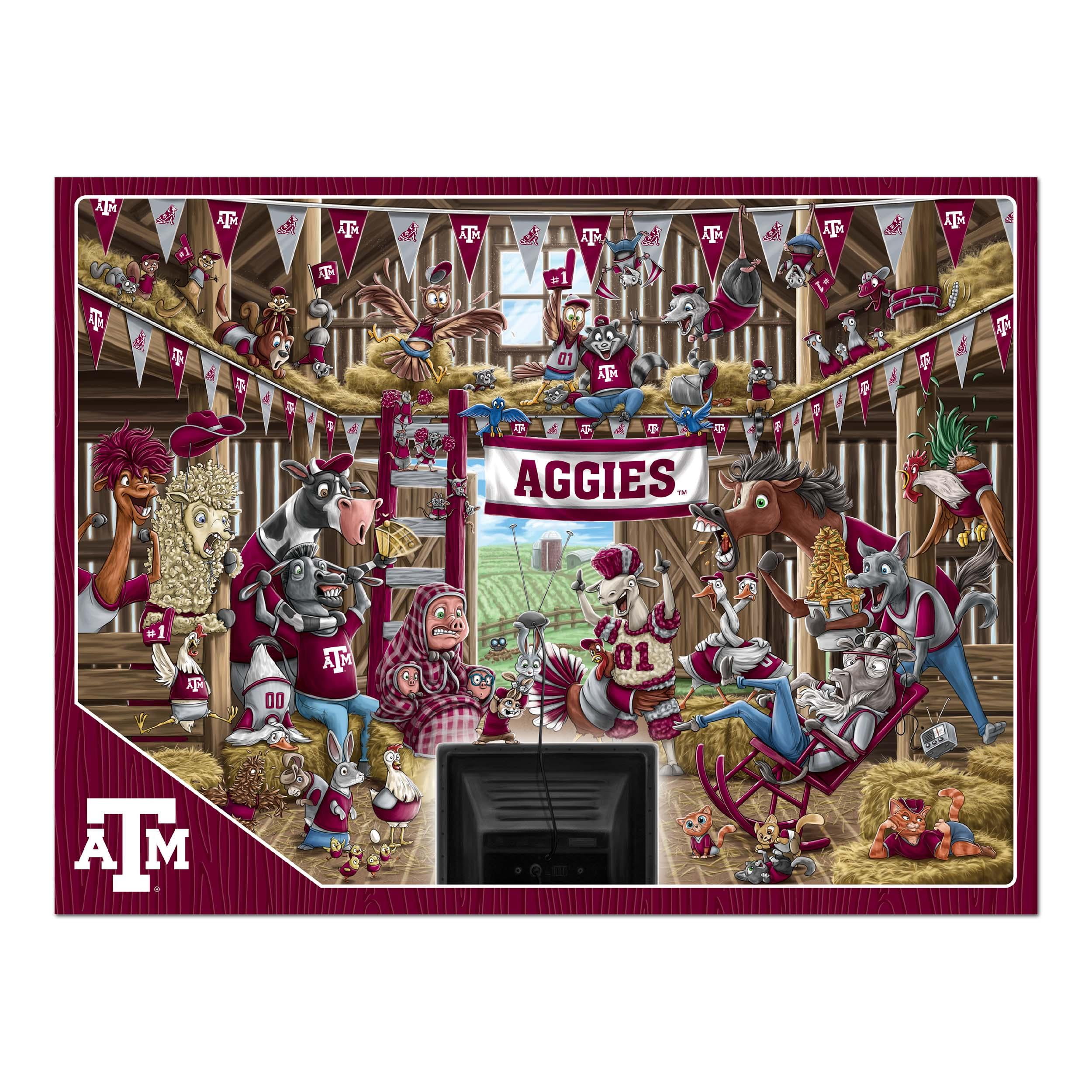 YouTheFan NCAA Texas A&M Aggies Barnyard Fans Puzzle - 500 Piece