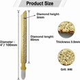 thumbnail image 4 of Diamond Jigsaw Blades 5pcs 4 Inch/100mm for Granite Marble Tile Ceramic Brick, 4 of 4