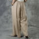 thumbnail image 5 of Pantalones largos de cintura elástica con bolsillo informal sólido de verano a la moda para mujer Fridja  alkflakhf34208, 5 of 9