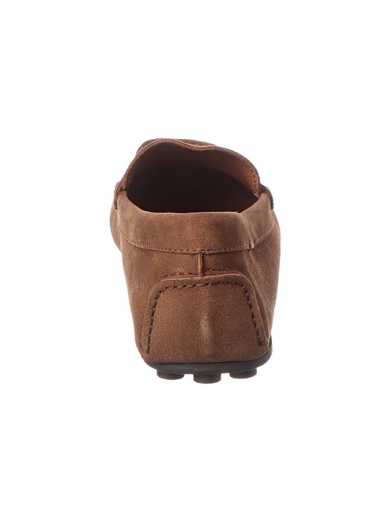 Aquatalia Lucca Weatherproof Suede Loafer, 13, Brown  display picture 1