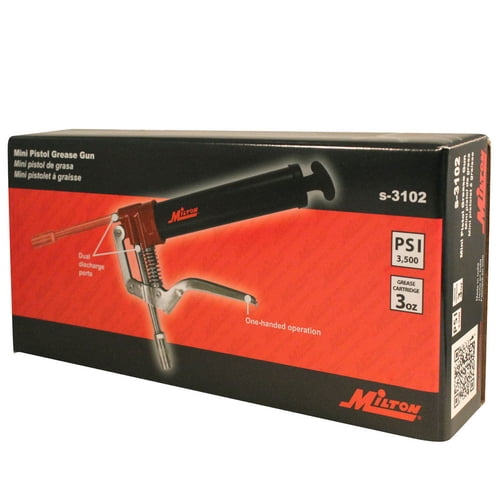 Milton Industries Mini Pistol Grease Gun, 3500 PSI