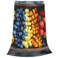 thumbnail image 2 of Vsdgher Halloween Fruit Platter Ultra-Soft Micro flannel Blanket Throw Blankets for Couch Sofa, Bed (4 sizes)-40"x30", 2 of 7