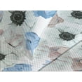 thumbnail image 3 of Ambesonne Floral Boho Quilted Coverlet 3 Pcs, Cottagecore Flowers, Queen Size, Mint Green Deep Sky Blue, 3 of 4