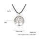 thumbnail image 2 of Collar con colgante hecho por Surfer - Collar de algodón resistente al agua con colgante de acero inoxidable - Collar de surfista para hombre y mujer - Joyería Rasta hecha a mano (Árbol de la vida) TUNC Sencillez, 2 of 3