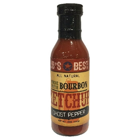 JB's Best All Natural Bourbon-Infused Ketchup - Ghost Pepper (14 (Ash Ketchum Best Wishes)